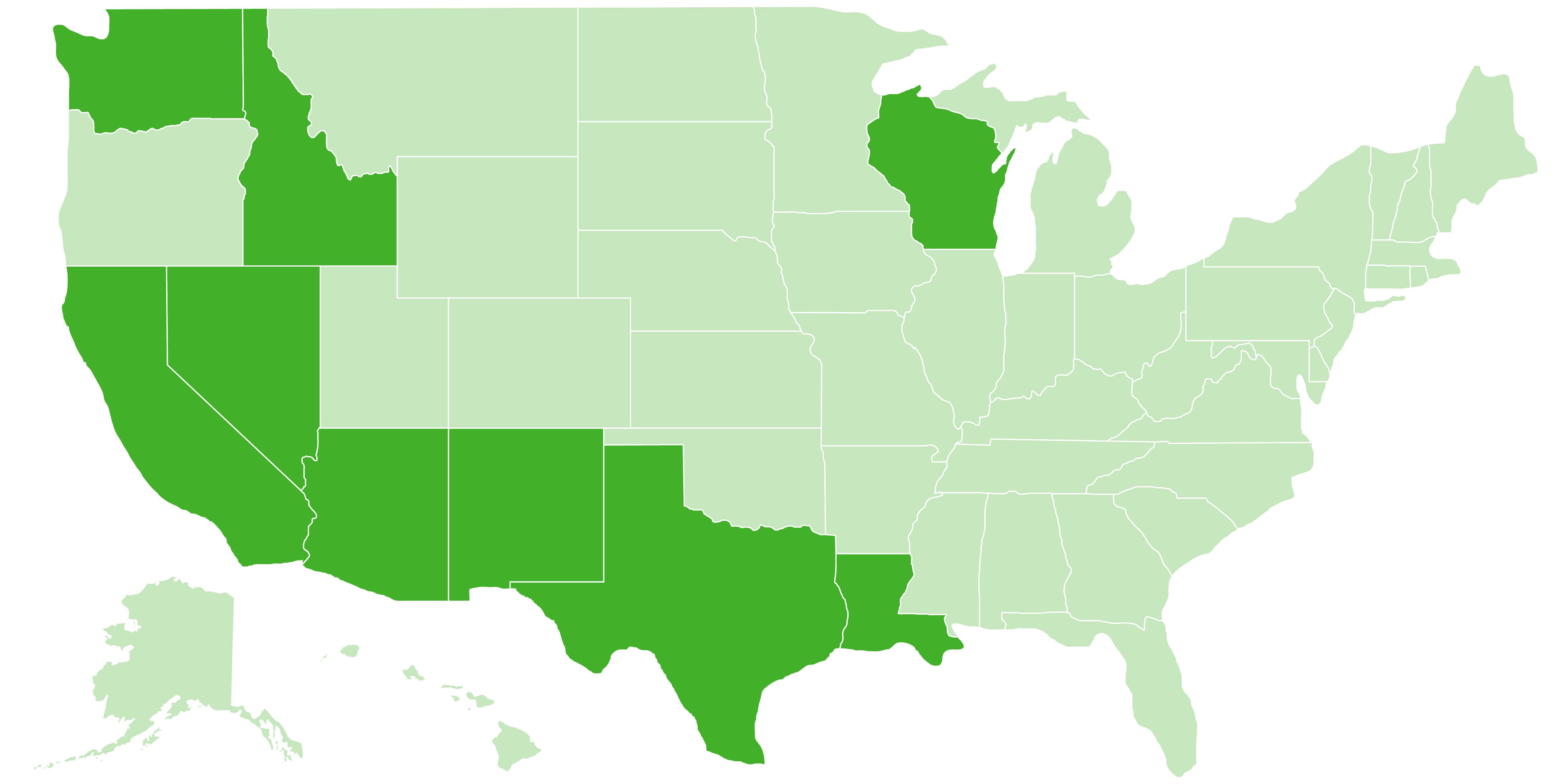 Map of the United States