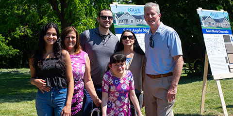 Photo of Duane McAlllister and others at Grace Landing