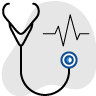 icon of a stethoscope