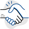 icon of two hands in a handshake