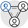 icon of three people connected with lines