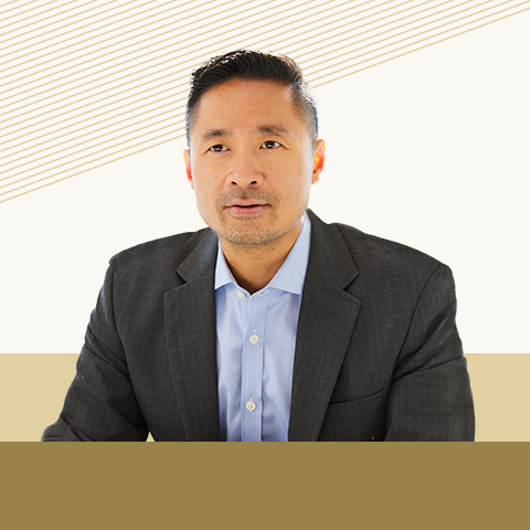 Composite graphic featuring  Rich Lee