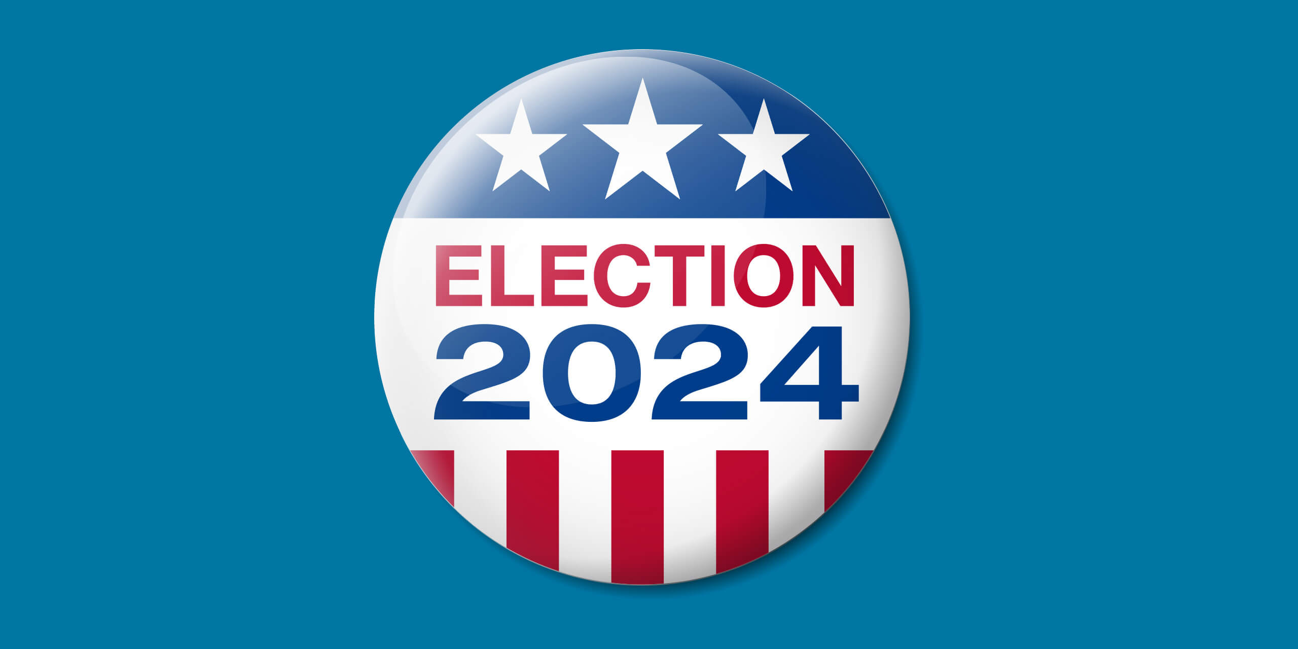 2024 American presidential election button