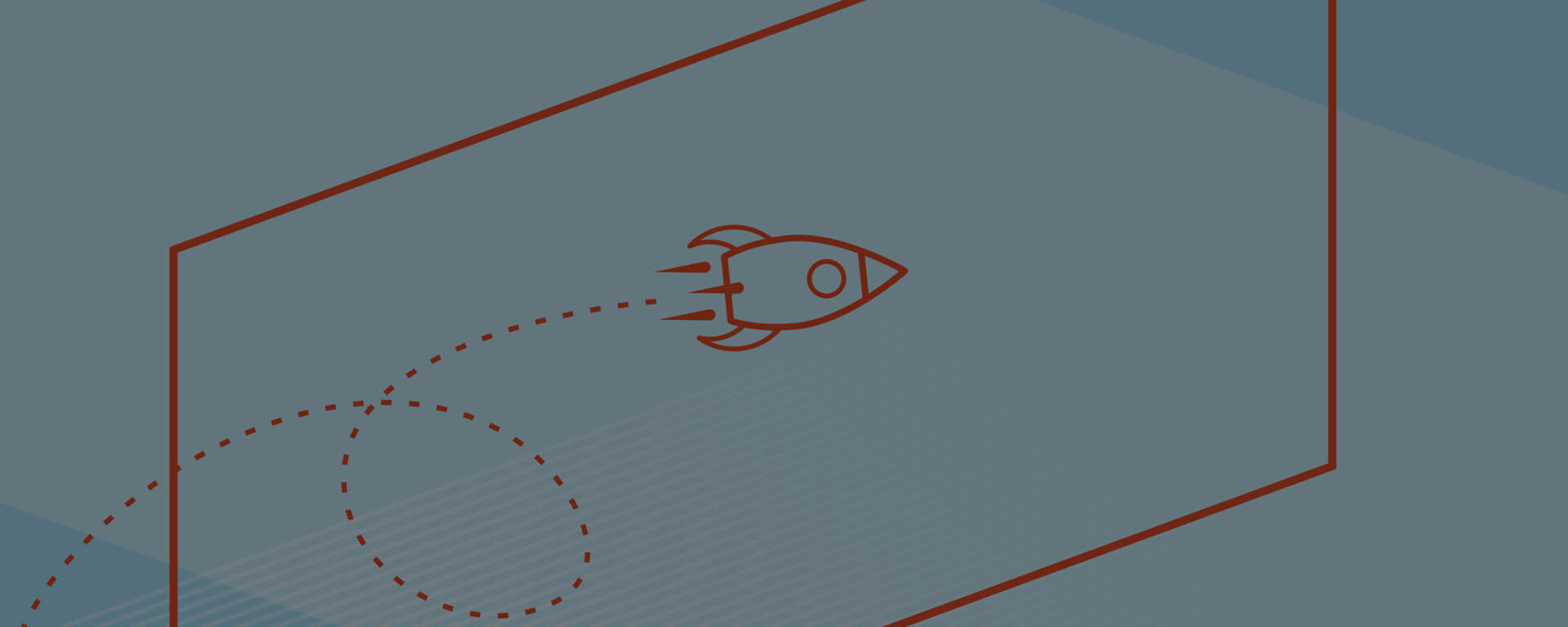 Rocket ship taking off