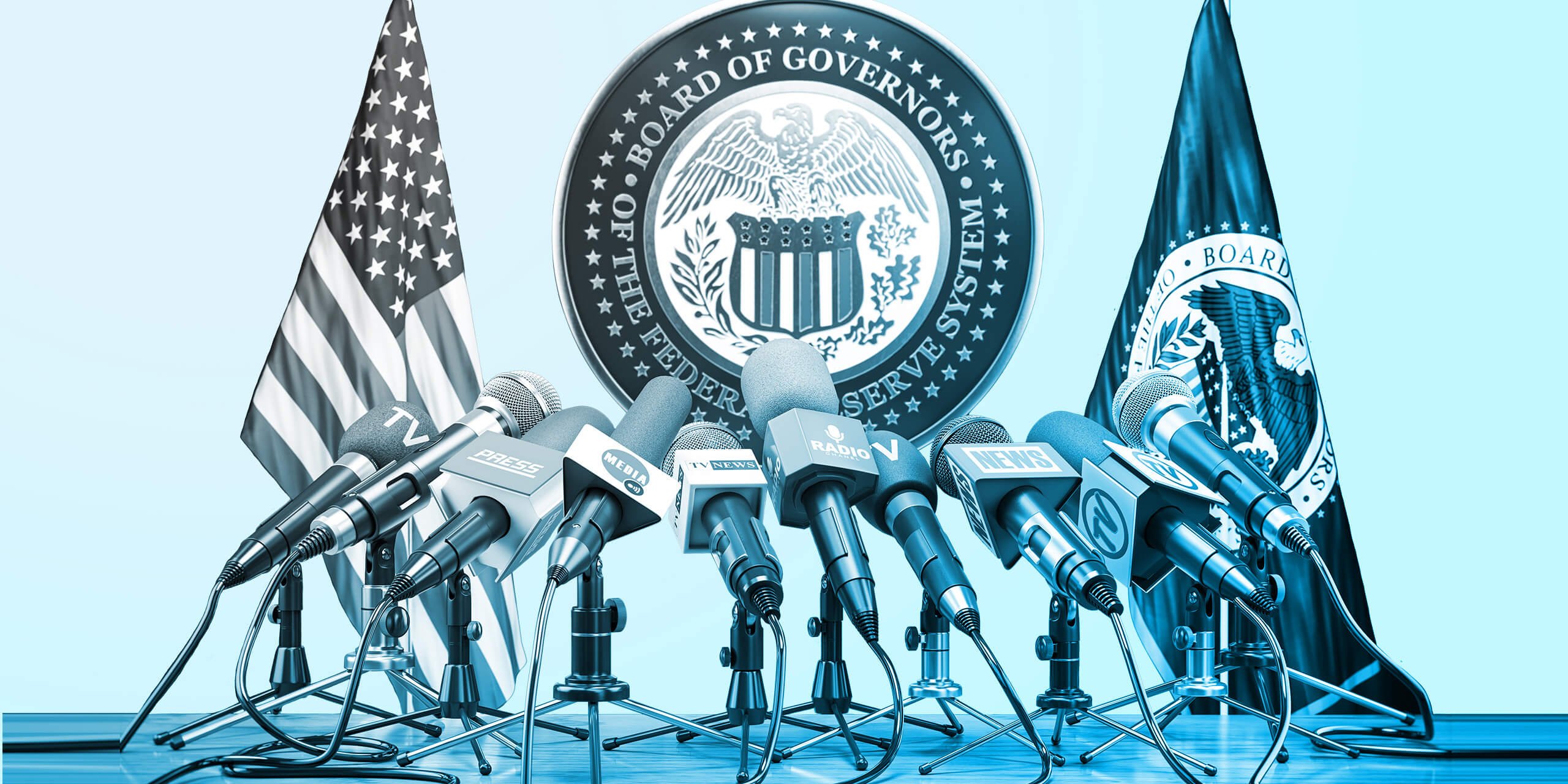 Federal Reserve press conference podium