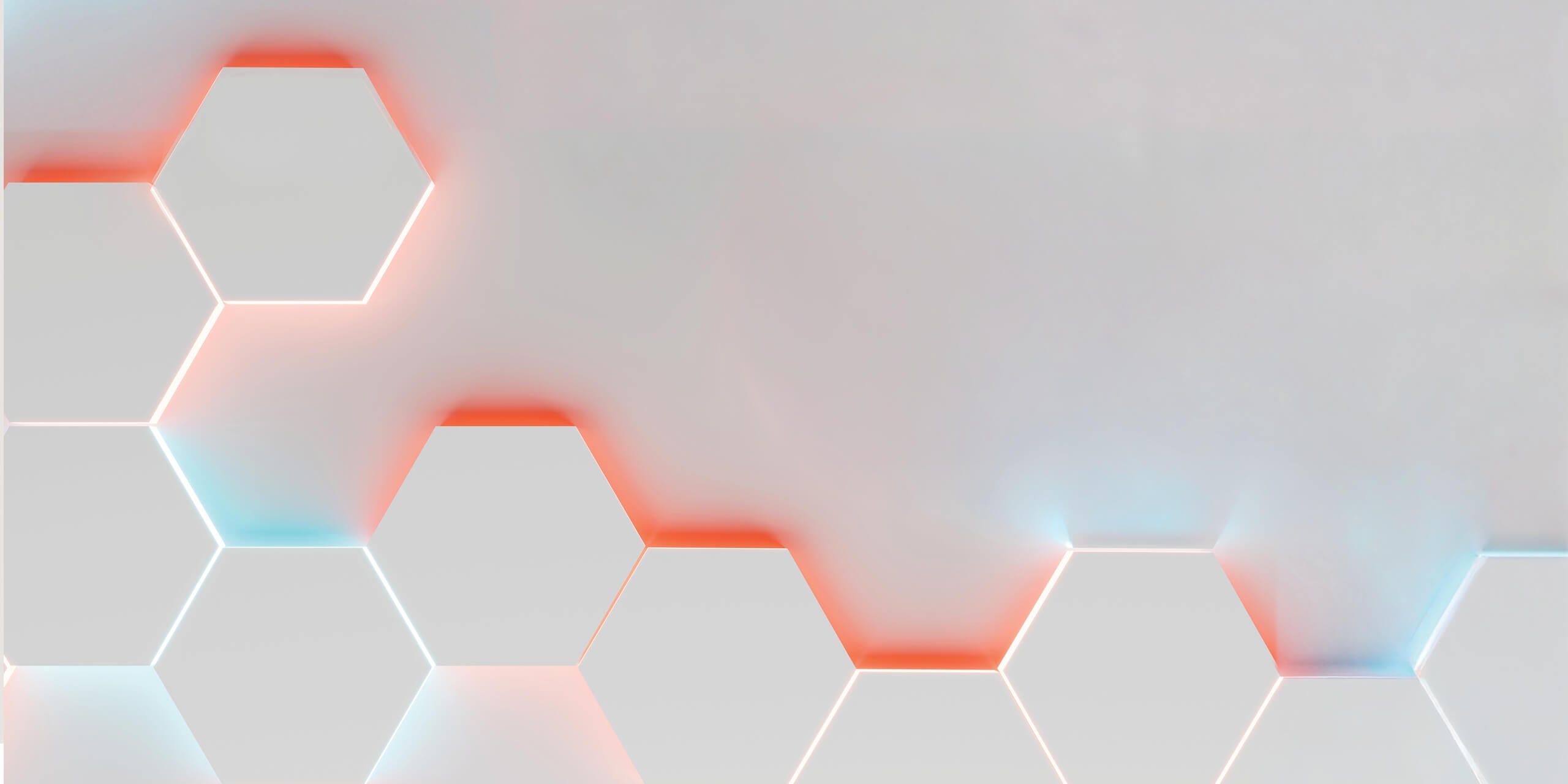3D hexagon geometric shapes