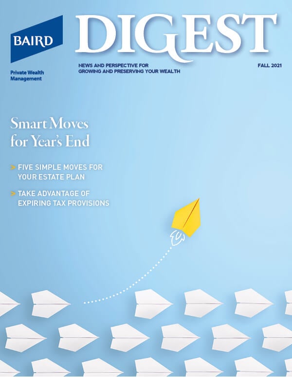 Cover of the 2021 Fall Issue of Baird Digest