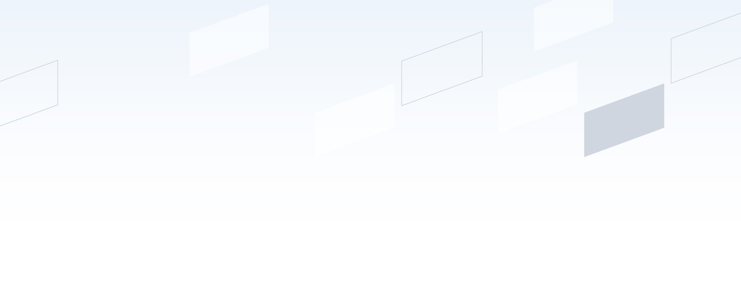 A cascade of blue, gray, and white parallelograms in the shape of the Baird logo