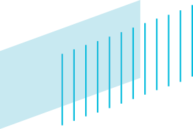 overlapping blue parallelograms